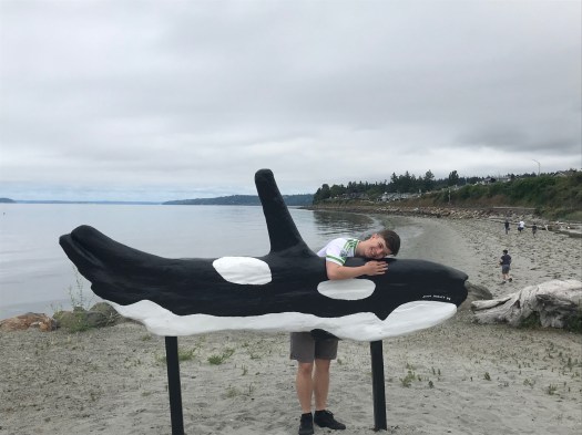 Sean and whale