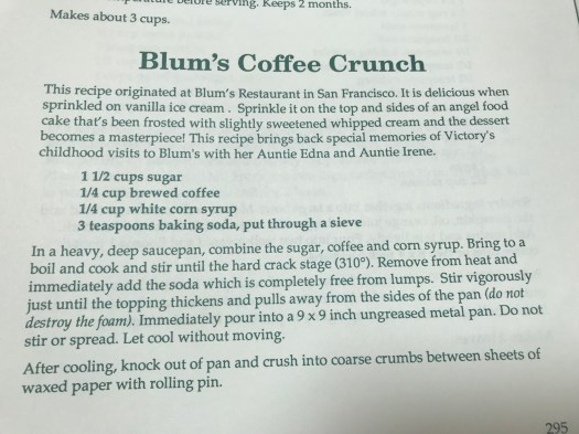 Blum's Coffee Crunch Cake Recipe