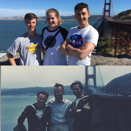 Our recreation of Sean's Grandad's photo