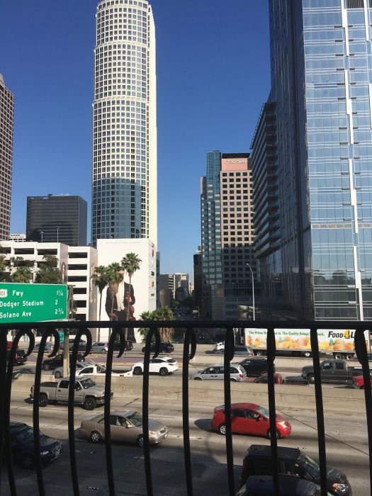 View from our LA airbnb